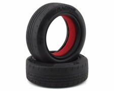 DE Racing DER-PBF-D40 Phenom Buggy Dirt Oval Front Tires w/Red Insert 2 D40