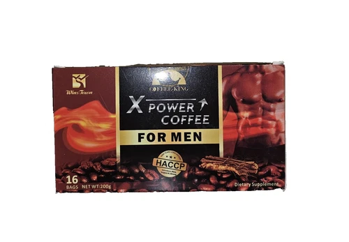 X Power Coffee for Men Herbal Supplement Coffe Energy Maca tea,1 box - Picture 1 of 1
