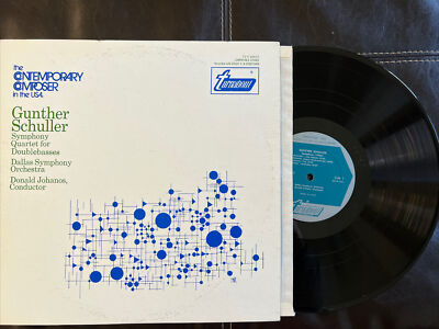 SCHULLER SYMPHONEY LP QUARTET FOR DOUBLEBASSES JOHANOS TV-S 34412 CLASSICAL VTG