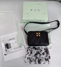 Off-white Jackhammer Leather Camera Bag Quilted Black