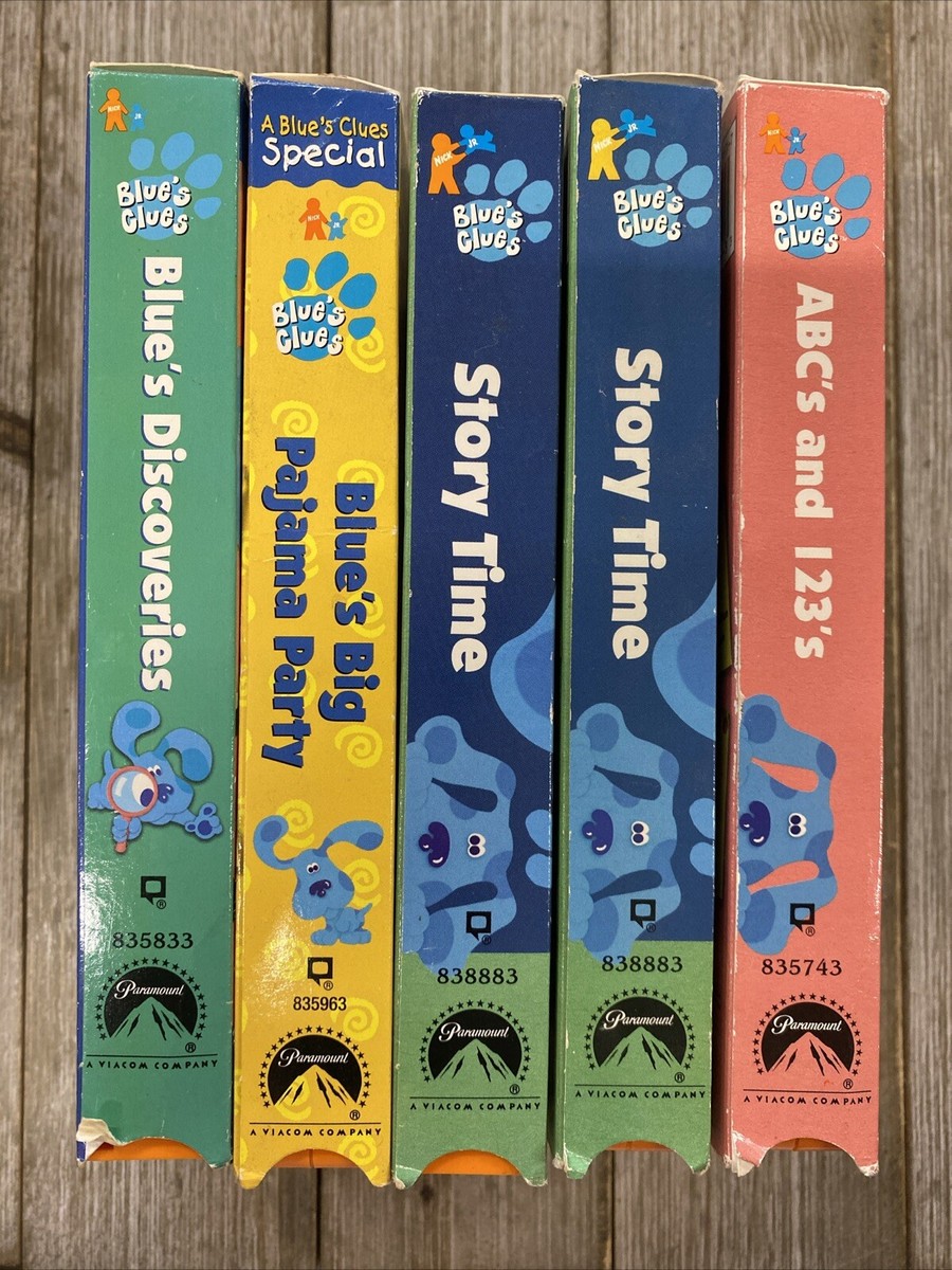 Blue［Times］ VHS Vintage Blues Clues Lot Of 5 VHS Tapes | eBay