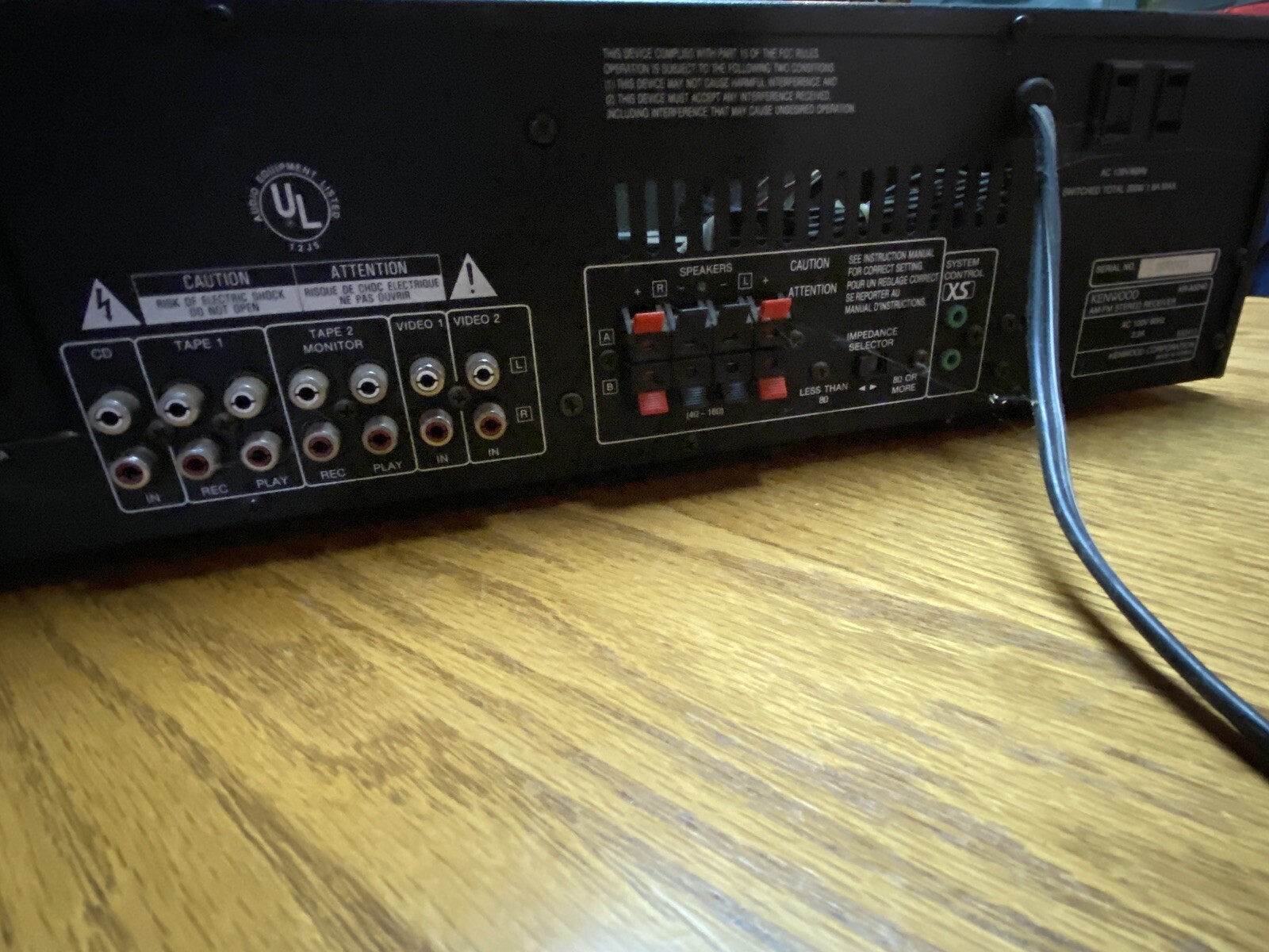 Kenwood KRA5040 AM/FM Tuner Stereo Receiver No Remote Read