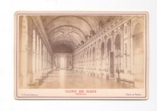 Gallery Des Glaces in Paris, Vintage Cabinet Card
