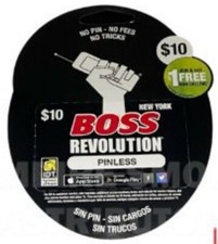  10 Boss Revolution Call Card PIN Activated Calling Card 