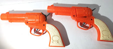 Set of 2 Imperial Toy Legends of the Wild West Orange Plastic Toy Guns