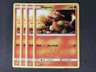 4x PLAYSET POKEMON CARD - 4 x Magmar 10/68 - Unco - Hidden Fates - NM