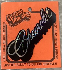 VINTAGE 70S CUSTOM IRON ONS CHEVROLET CAR TRUCK HOLOGRAM IRON ON TRANSFER