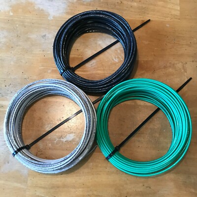 3-50 Ft AWG #12 Gauge THHN/THWN-2 Stranded Copper Building Wire, 6 COLOR CHOICES
