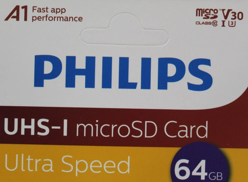NEW Dashcam Drone UHS-I Micro SD Memory Card Ultra Speed 64GB 1x Philips Sealed - Image 2 of 4