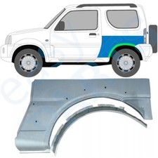 SUZUKI JIMNY 1998-2018 Tôle de réparation Arrière / Lot de 2 Pièces / Gauche