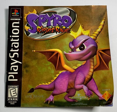 Spyro Ripto's Rage Black Label Playstation PS1 Instruction Manual ONLY Original