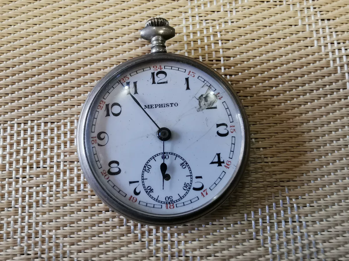 vintage antigue pocket watch MEPHISTO