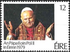 Timbre Religion Pape Jean Paul II Irlande 410 ** (68325DX)
