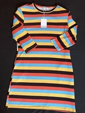 198 WALTER BAKER Multicolor Stripes Dress Sz M