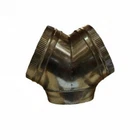 Hydroponics Ducting Y Piece 250mm x 250mm x 250mm Ventilation Connector