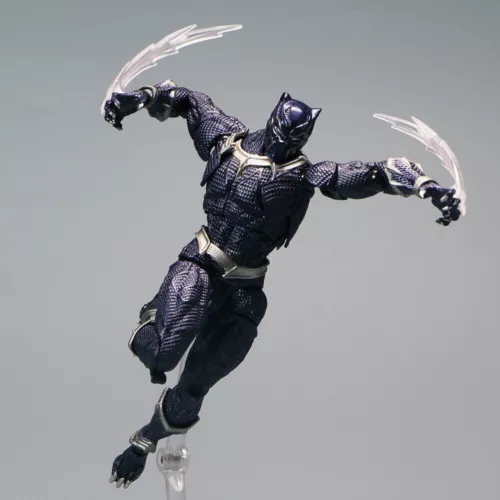 Amazing Yamaguchi Revoltech Black Panther Actionfigur Neu in Box 6 Zoll China Ver - Bild 12 von 15