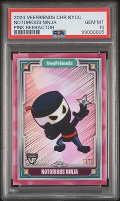PSA 10! VeeFriends Topps Chrome Pink Refractor | eBay