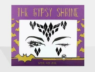 THE GYPSY SHRINE DC Batgirl Glitter Face Jewel - Art Festival Carnival Halloween Gem Make Up
