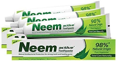 Neem Active 98%Natural Origin Total Care Toothpaste 200 gm 3 Tubes