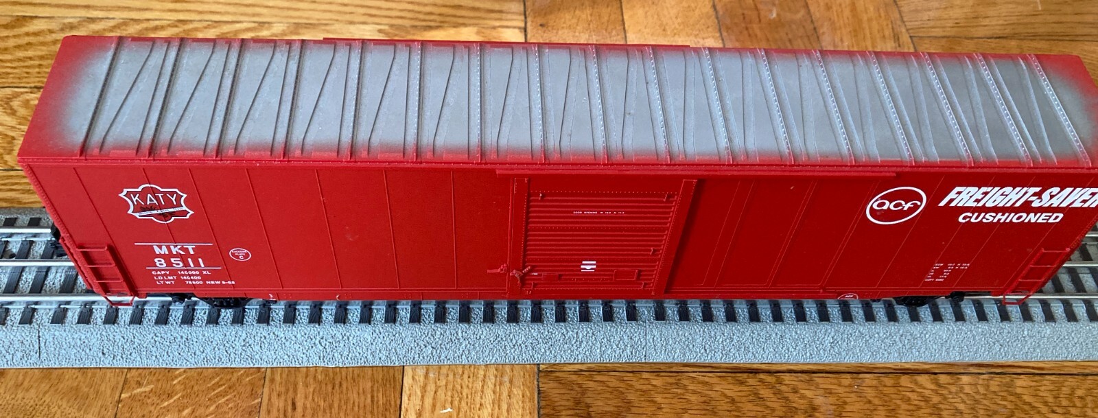6535 Atlas O Scale 3 Rail KATY 60' Auto Parts Boxcar MissouriKansas