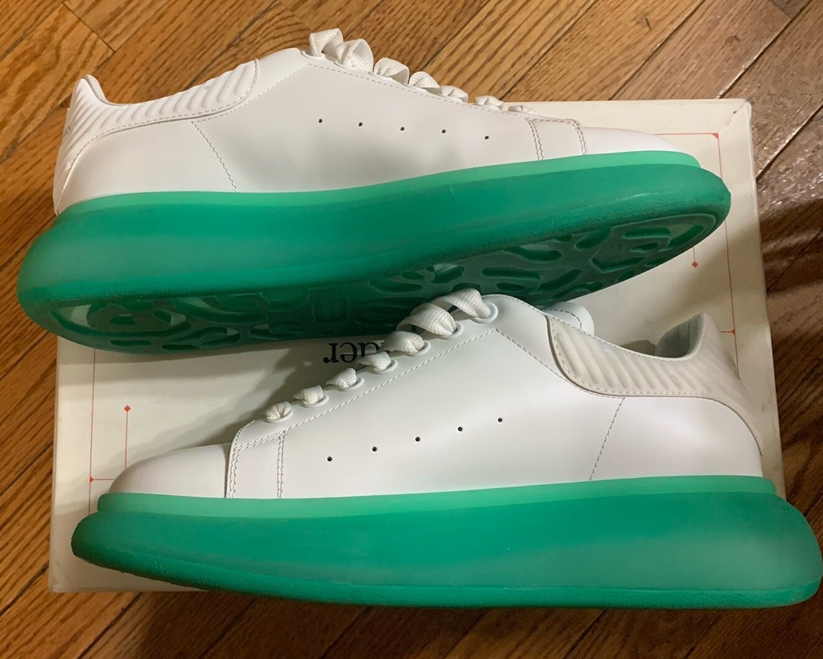 Alexander McQueen Men 8 US 42 E White Teal VGUC Larry Runway