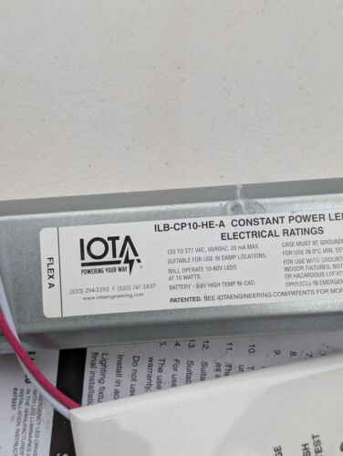 OITA ILB-CP10-HE-A Constant Power LED Emergency Driver - Picture 5 of 7