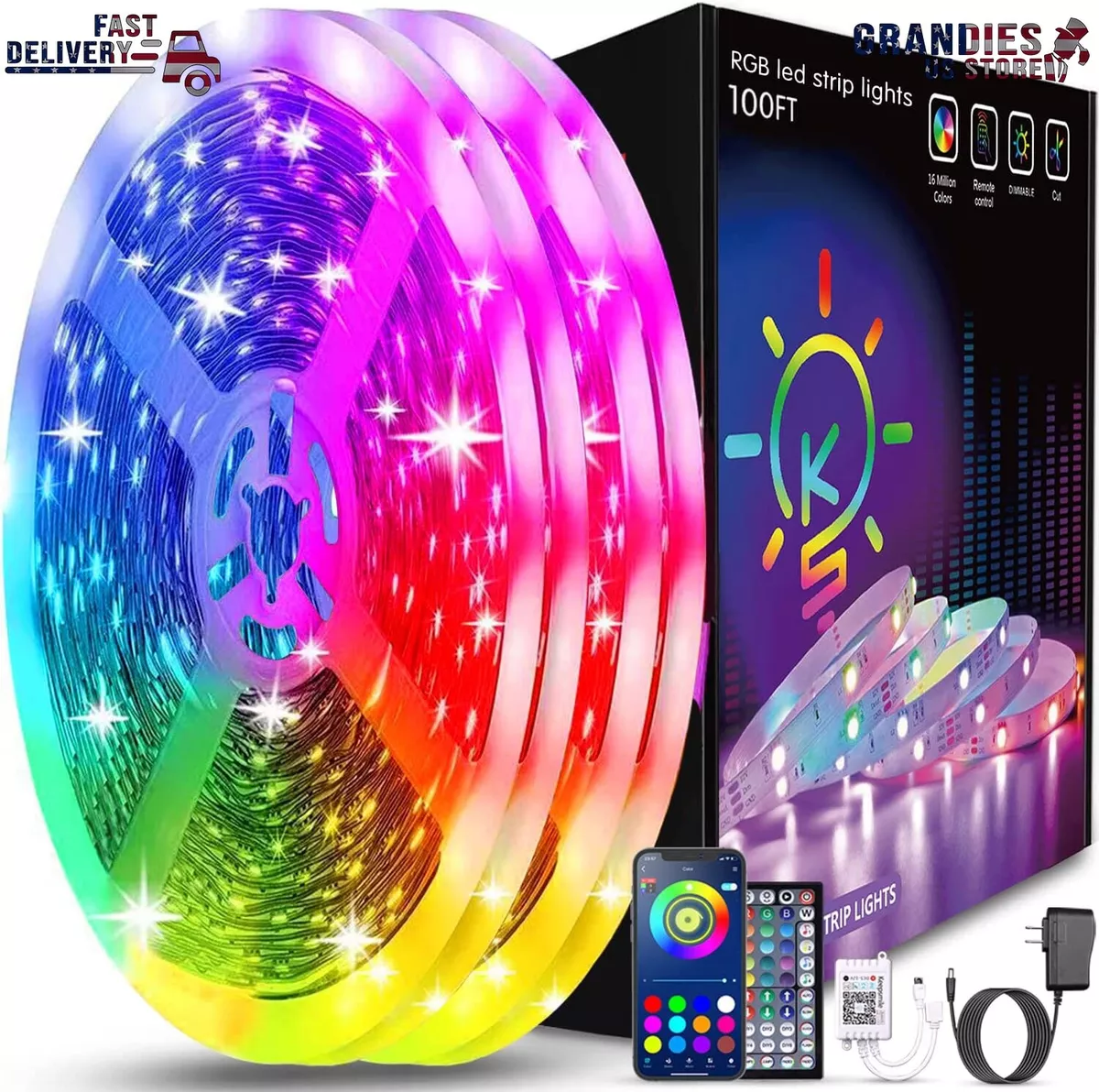 Best 50ft led strip cheap lights