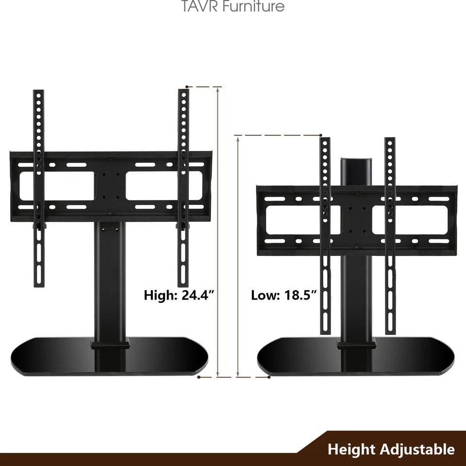 Swivel Table top TV Base with Mount for 27-55 inch TVs - Image 4 of 4