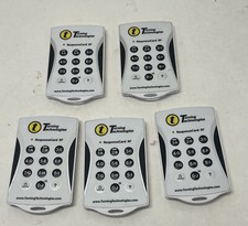 Lot of 5 TURNING TECHNOLOGIES RESPONSE CARD RF LCD RCRF-02 CLICKER REMOTE