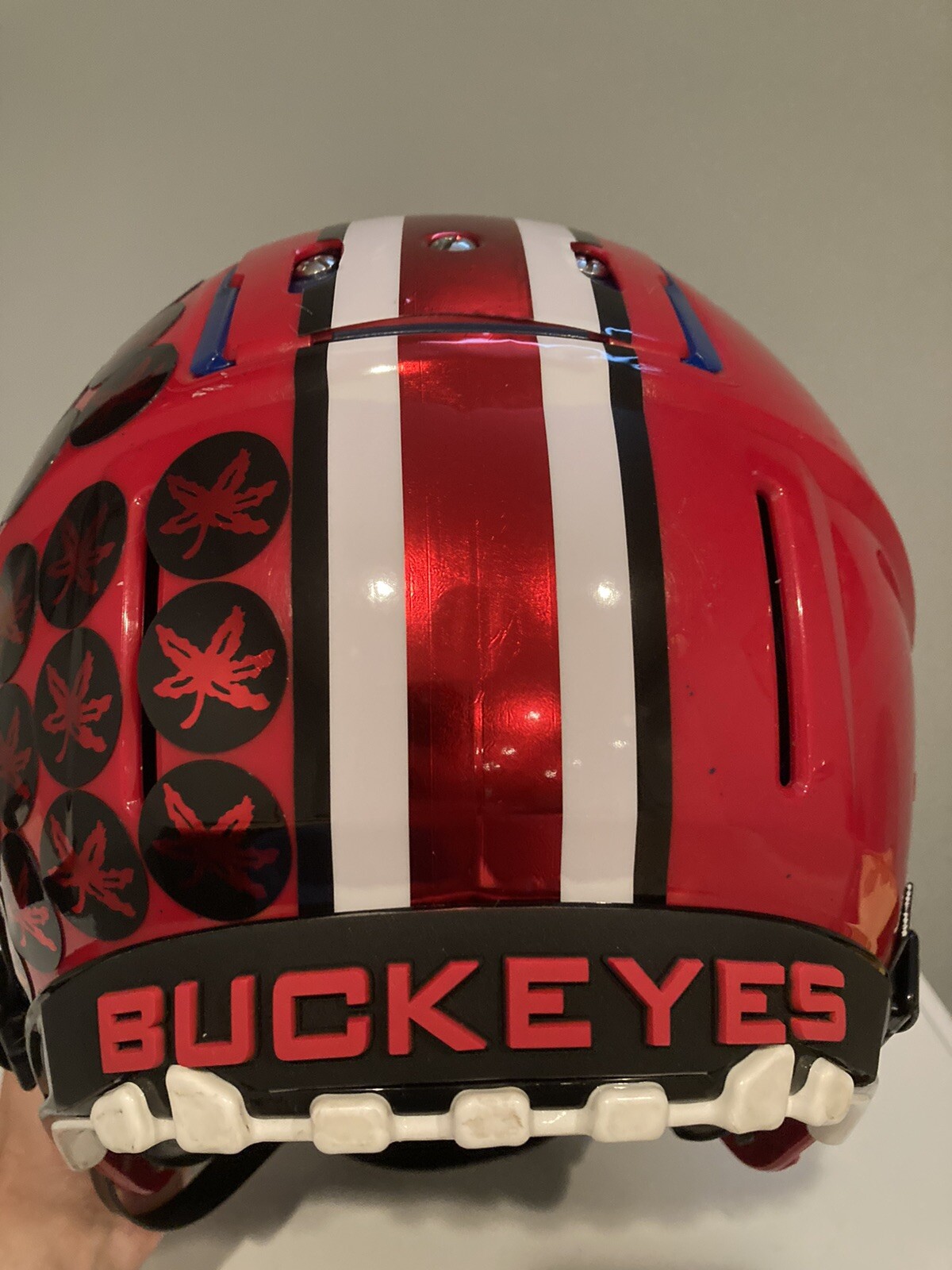Ohio State Buckeyes Custom Schutt F7 Football Helmet w/ Chrome Decals