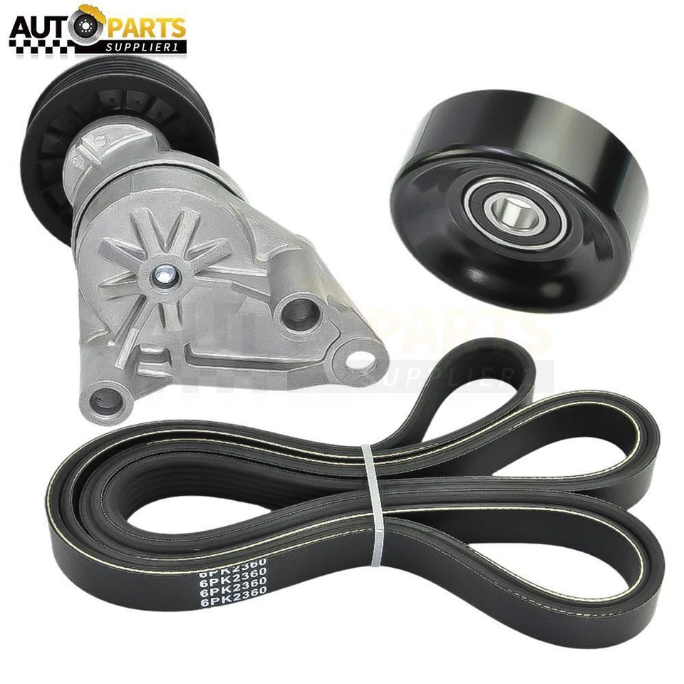 Serpentine Belt Component Kit For Chevy Avalanche 1500 Silverado Tahoe GMC - Image 2 of 4