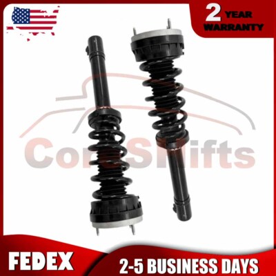 Pair Front Shock Absorbers Struts Assys w/Active Fit Jaguar F-Pace X761 2017-21