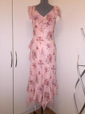 NEU extravagantes asymmetrisches Sommerkleid von TOGETHER Gr. 36 rosa