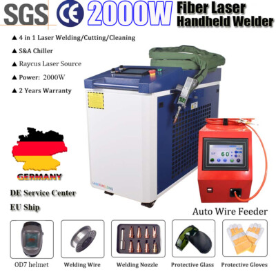 Raycus 2000W 4 in 1 Fiber laser Welder Welding Clean Machine & DE Service Center