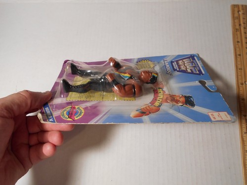 Vintage 1997 WWF Faarooq Bend-ems Just Toys Series v Confezionato - Foto 11 di 12