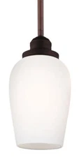 Feiss Standish 1 Light 5 inch Mini Pendant, Oil Rubbed Bronze, P1344ORBH