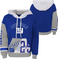 NFL Team Apparel Girls Hoodie in Blue Multi Sz Small