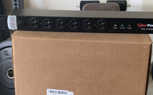 CyberPower CPS-1215RMS 12-Outlet Rackmount PDU 120V 15A Surge Black