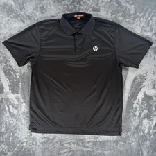 Harriton HP Polo Shirt Men XL Employee Business Tech Logo Work Uniform Golf