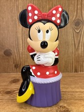 Vintage Applause Disney Minnie Mouse Vinyl Coin Bank With Stopper 9