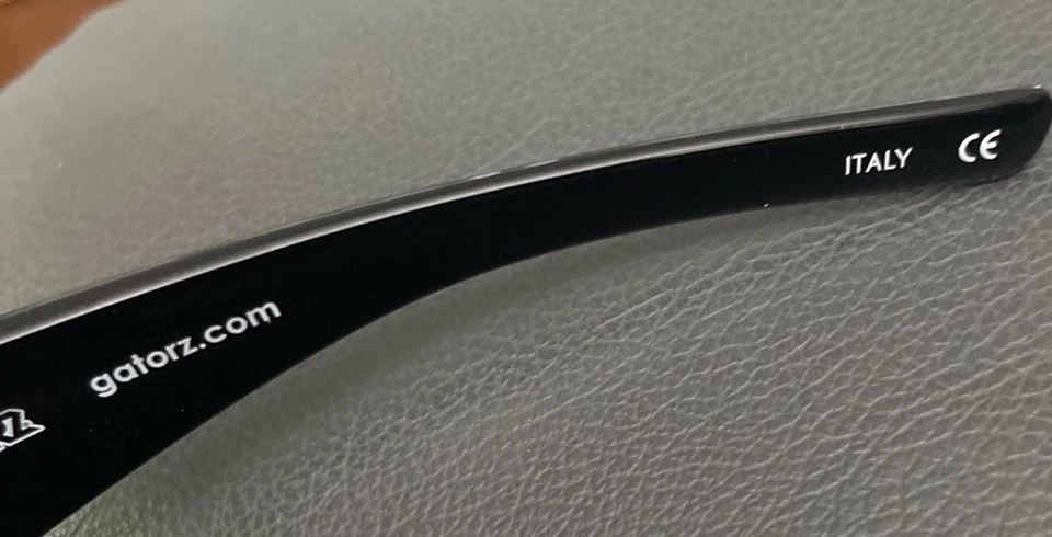 NUEVO Gafas de sol Sunfire de Gatorz hechas en Italia estilo envolvente de plástico nunca usadas Foto 4 de 4
