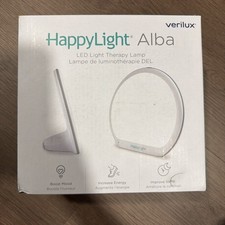 HappyLight Alba - New Round UV-Free LED Therapy Lamp, Bright White Light with...