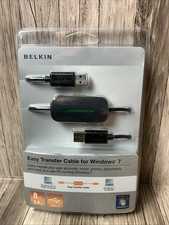 Belkin Easy Transfer Cable For Windows 7 New In Box, Sealed 8 ft USB 2.0