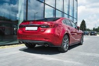 Maxton Design Heckansatz Diffusor Passend FüR Mazda 6 GJ (Mk3) FL Schwarz Hochgl