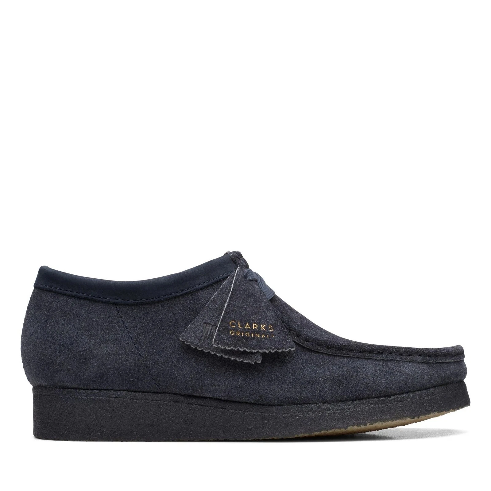 Clarks Mens Wallabee Low Suede INK HAIRY 26168854
