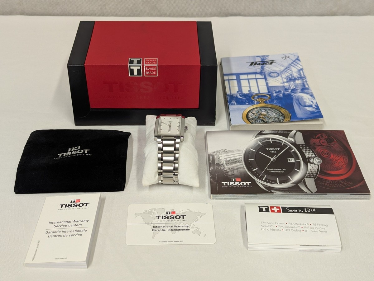 Tissot TXL Square White Dial T061510A Stainless Steel Bracelet