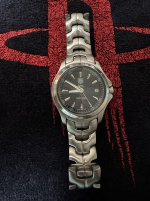 TAG Heuer Link Tiger Woods Automatic Men's Stainless Steel Black Dial Date Watch