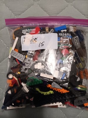 LEGO BULK LOT OF ABOUT 2 POUNDS ONLY BUILDING BRICKS ASSORTED PIECES MIX LOOK#15