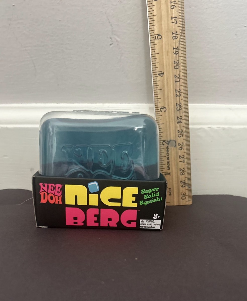 NeeDoh Nice Berg Blue XL Giant Nee Doh Niceberg Squishy Cube Ice