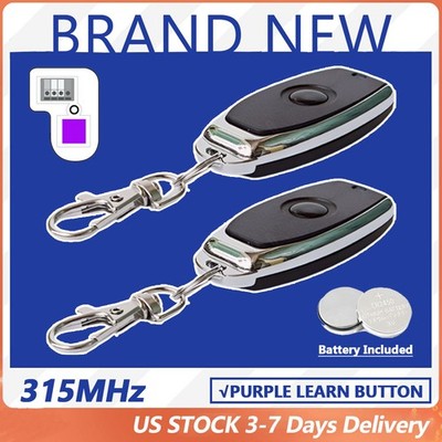 2Pcs 371LM For Liftmaster Chamberlain Craftsman Garage Door Opener Remote US